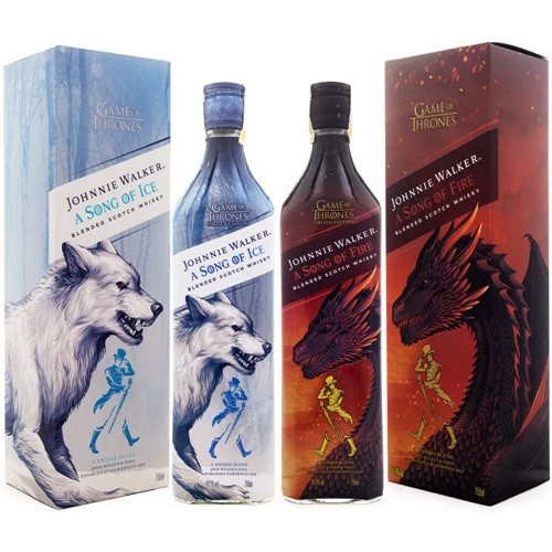 Kit Johnnie Walker Game of Thrones - A Song of Ice & A Song of