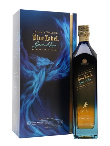 Johnnie Walker Glenury Royal Ghost and Rare III Blue Label