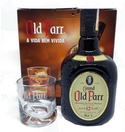 Old Parr 12 anos - Kit com copo personalizado